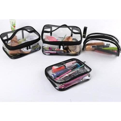 PVC Cosmetic Bag Beauty Case Transparent Toiletry Bath Bags For Travel organizer necessaire limoni makeup pouch packing cubes
