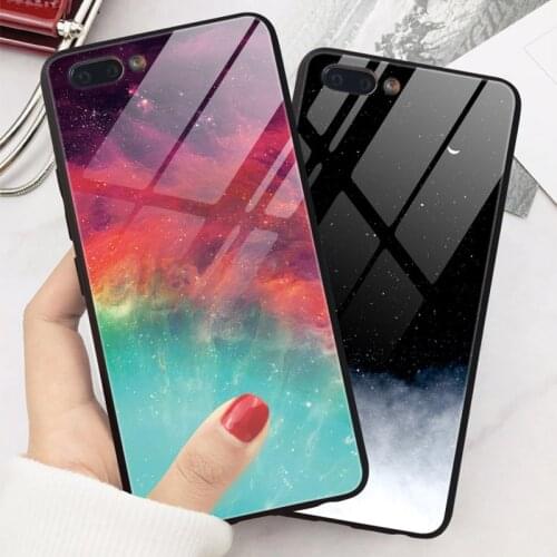 Colorful Tempered Glass Phone Case For OPPO A5 A9 2020 A1K F5 F7 F11 A5 A3S A7 A5S Realme C2 X2 5 3 Pro X Lite XT Cover Coque