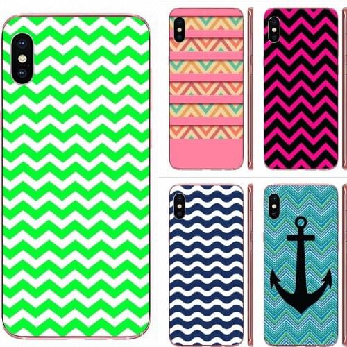 Colorful Marine Chevron Colorful For Xiaomi CC9 CC9E Mi 3 4 4i 5 5S 6 6X 8 9 SE Play Plus Pro Lite A1 Mix 2 Note 3
