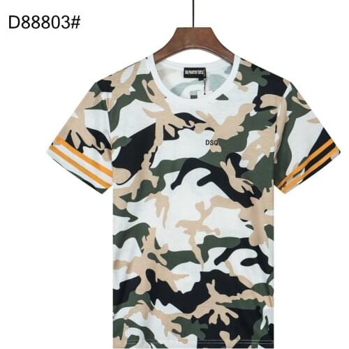 DSQ PHANTOM TURTLE Mens Short Sleeve Logo Series Graphic T-Shirt Men Fashion Print Cotton Tees Breathable Quality Tops D88803
