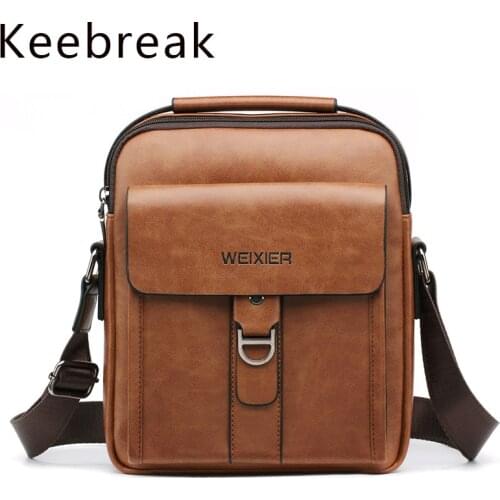 High Quality Men Shoulder Bags Husband Vintage Crossbody Bags Male Bag PU Leather Strap Handbag Messenger Cross Body Bags Pouch
