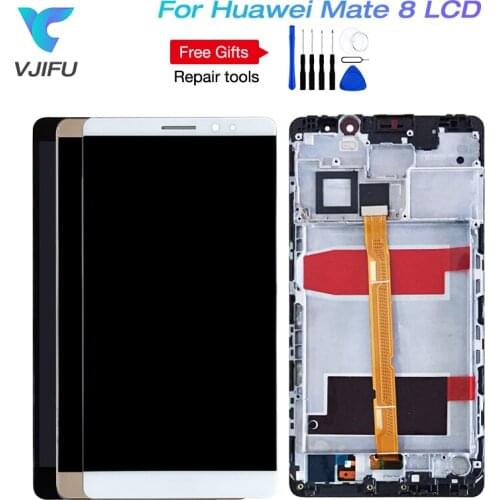 Original For Huawei Mate 8 LCD Display Touch Screen Digitizer Assembly With Frame For Huawei Mate 8 LCD Screen +Tools