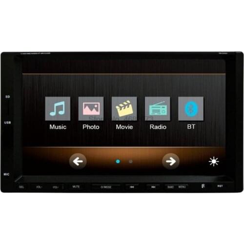 By DHL 10pcs car RM-CW 9301 7 inch Car Radio Audio Touch Screen Bluetooth MP3 MP4 Player Support Steering Wheel Control Camera