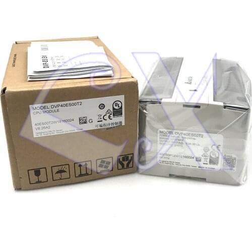 Freeshipping Delta Full New Original DVP40ES00T2 PLC 40 point 24DI 16DO NPN transistor Programmable controller in box