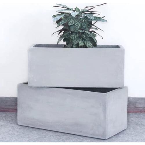 Rectangular Concrete Planter Mold DIY Garden Plant Planting Cement Container Silicone Mold Concrete Flower Pot Mold Big Size