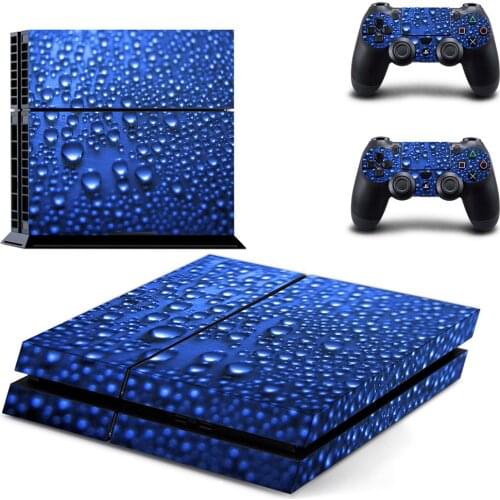 Water Drop Style PS4 Skin Sticker for Playstation 4 Console & 2 Controllers Decal Vinyl Protective Skins Style 1