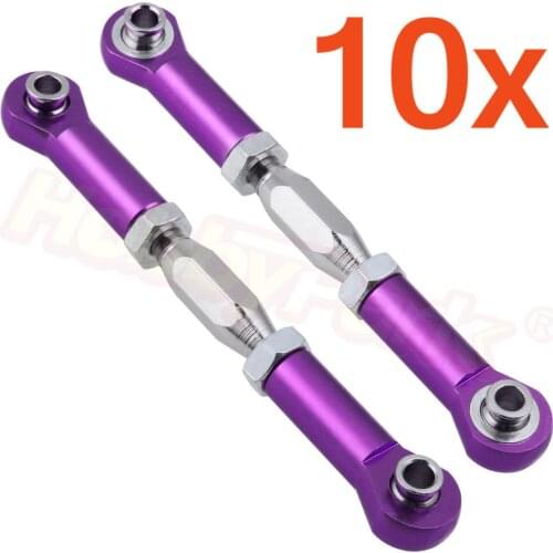 Wholesale 10Pairs/Lot 166017 06048 166617 Aluminum Steering Linkage 72-80mm Link For HSP 1/10 Off Road Upgrade Parts