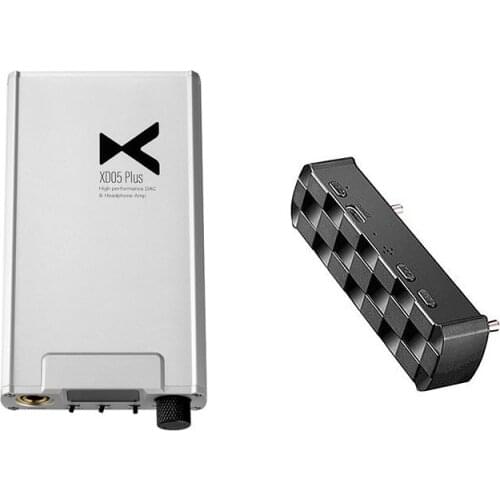 TZT XD05 Plus Silver/Black High Performance DAC & Headphone Amp + 05BL PRO Bluetooth Digital Turntable Kit