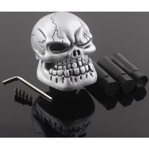 8 Colors Universal Skull Style Car Gear Shift Knob Shift Shifter Lever Knob Manual Gear Fit For Most Car