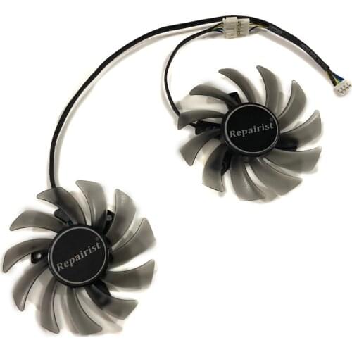 2pcs/set 75mm FD7010H12D VGA Graphics Card Fan For ASUS UAL GTX1050 gtx 1050 R7 360 GTX750 GTX 750TI GTX 650Ti R9 270X/270