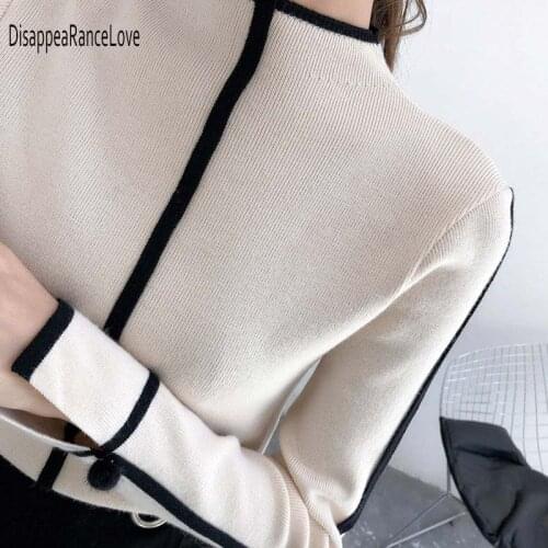 2021 Sweater Female Soft Korean Style Skinny Winter Turtleneck Women Bodycon Basic Pullovers Long Sleeve Pull Femme Coat Top