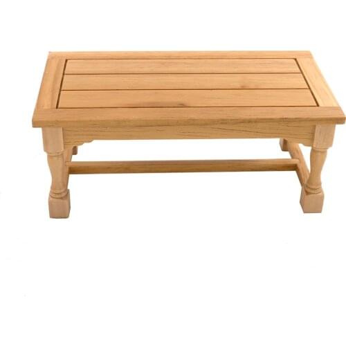 1/12 Doll House Miniature Wooden Table Simulation Dining Room Garden Furniture Model for Mini Decoration Dollhouse Accessories