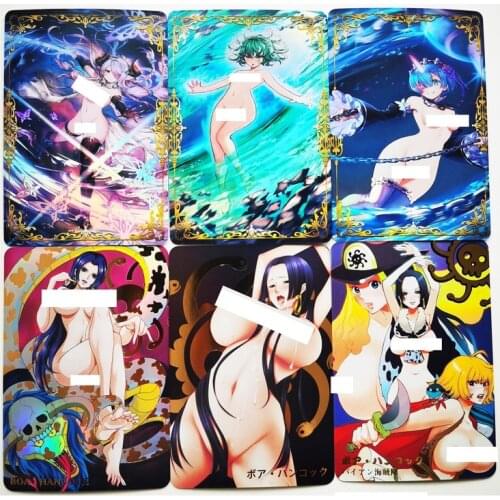 10pcs/set ACG Beauty Boa One Piece Hancock Rem Tatsumaki Sexy Girls Hobby Collectibles Game Anime Collection Cards