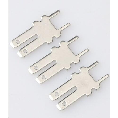 100pcs 2.8mm two-head circuit board inserts Generator voltage regulator board AVR circuit board terminal thickness 0.8 mm