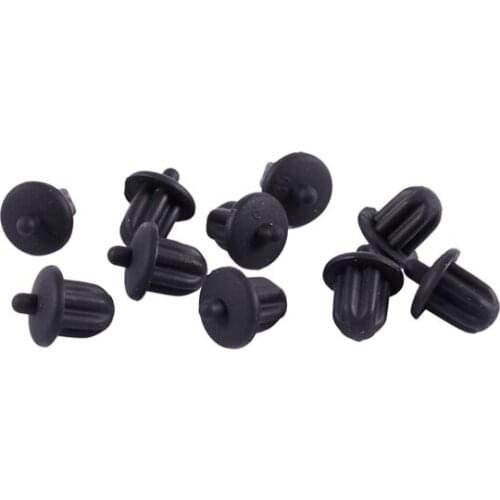 10x Black Rubber 6.35mm o Jack PC DVD Microphone Socket Dust Cover