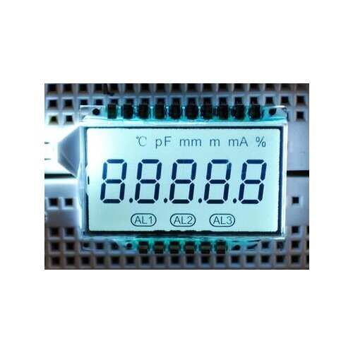 16PIN TN Positive 5-Digits Segment LCD Panel 3V White Backlight