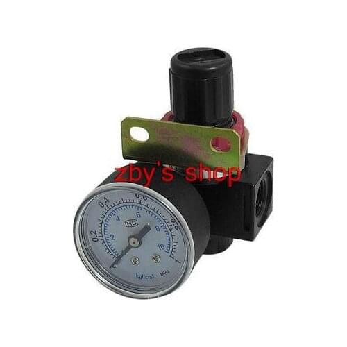 3/8" PT Pneumatic Air Source Treatment Filter Regulator 0-1MPa Pressure Gauge
