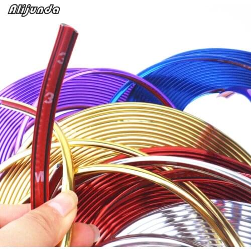 8 m car tire rim tire edge shield shiny cool DIY sticker for Toyota Camry Corolla RAV4 Yaris Highlander/Land Cruiser/PRADO Vios