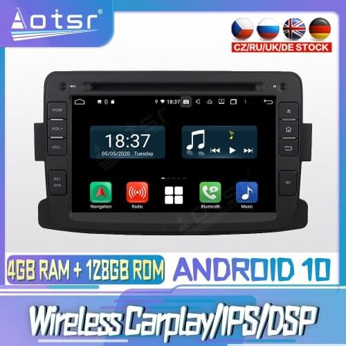 Android 10 PX6 128G For RENAULT Duster 2012 - 2013 DVD GPS Navigation Auto Radio Stereo Video Multimedia Player HeadUnit 2din