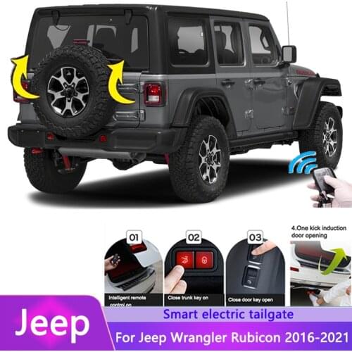 Car Accessories Electric Tail Gate Lift For Jeep Wrangler Rubicon 2016-2021 Electric Tailgate Operated Trunk Electronic