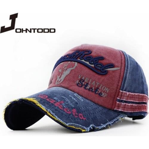 Washed cotton baseball cap Snapback hat retro letters Casquette bone hat men and women Gorras Hombre dad casual hot sale 100