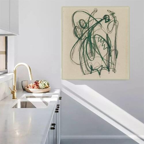 Citon Jackson Pollock《Psychoanalytic drawings》Canvas Art Oil Painting Famous Artwork Poster Picture Wall Decor Home Decoration