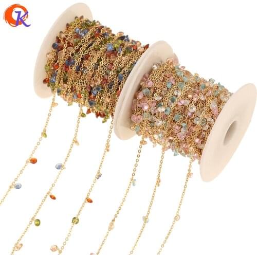 Cordial Design 3M/Lot Jewelry Accessories/Cubic Zirconia DIY Chains For Bracelet/Genuine Gold Plating/Hand Made/Necklace Chain