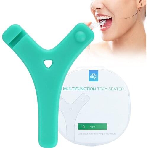 Aligner Seater Chewies Y-Shape Multiple Aligner Chewies Seater Retainer Orthodontic Chew Bite Stick with Storage Case