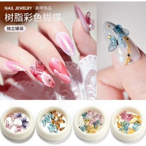 Nail Art 3D Metal Glitter Butterfly Decoration Three-dimensional Butterfly Golden Alloy Jewelry Nail Accessories Nail Art Decor