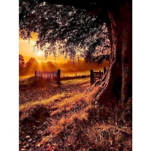 GATYZTORY 5D Diy Diamond Painting Cross Ctitch Kits Diamond Mosaic Embroidery Landscape Sunset 3d Painting Square/Round Drill Gi