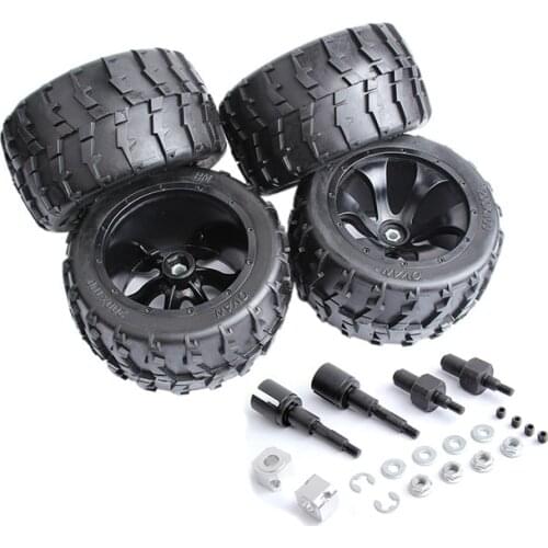 Bigfoot Tire Assembly Kit and Adapter Fit for 1/5 FG HPI ROVAN ROFUN KM GTB TS BAJA 5B 5T 5SC