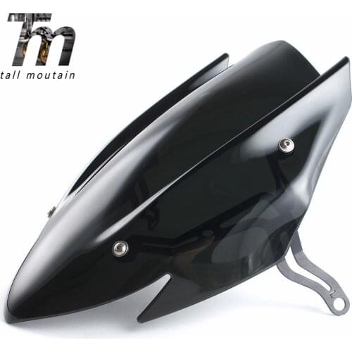 Motorcycle Windscreen Windshield Shield Screen with Bracket For Suzuki GSXS750 GSX-S750 GSX-S GSXS 750 2017 2018 2019 Black
