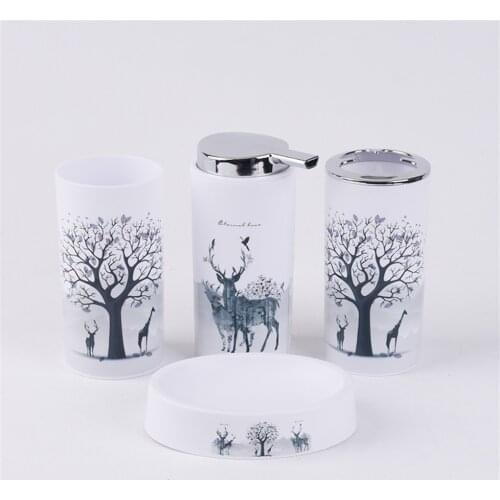 Bathroom Accessories Set 6 Pieces Bath Ensemble Bath Set Collection - Elk