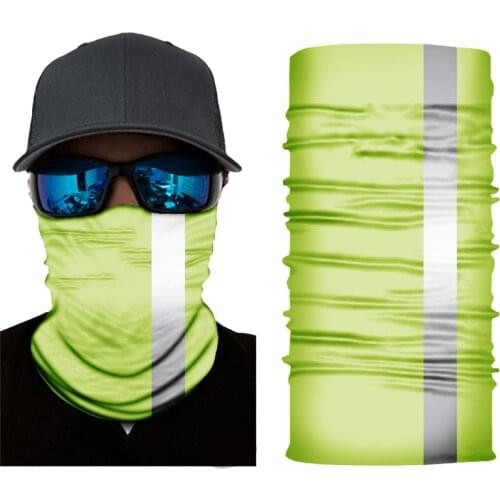 Outdoor Motorcycle Headscarf Reflective Strip Cycling Bandana Multifunction Seamless Face Mask Magic Scarf Buffs Bandanas