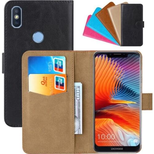 Luxury Wallet Case For Doogee BL5500 Lite PU Leather Retro Flip Cover Magnetic Fashion Cases Strap