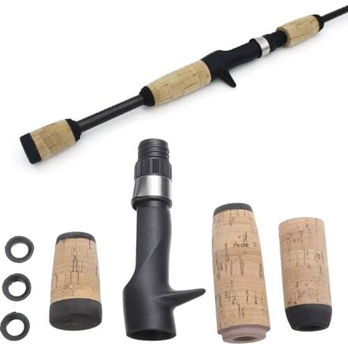 Fishing Rod Building Split Handle Reel Seat Handle Set Repair Composite Cork Casting Grip Spinning Fishing Rod Replacement Part