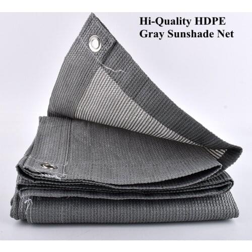3x3m Gray Anti-UV HDPE Shading Net Outdoor Awning Garden Swimming Pool Shade Net Succulent Plant Cover Shelter Sunshade Net