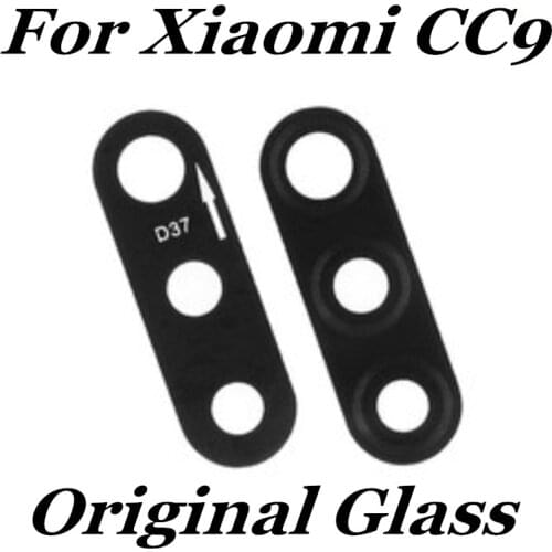 10PS Original For Xiao mi 9 Lite Rear Back Camera Glass Lens Cover with sticker Adhesive Tape for xiaomi CC9 MICC9