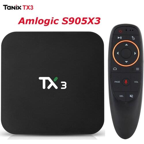 Tanix TX3 TV BOX Amlogic S905X3 Android 9.0 2.4G/5GHz Dual Wifi BT 4.2 Boxes Media Player Set Top tv Box vs tx3 mini smart tvbox