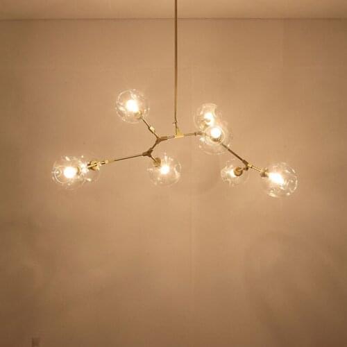 Magic Glass Pendant Light Sphere Ball Modern LED Pendant Lamp Industrial LOFT cafe restaurant Home lighting Suspension PA0003