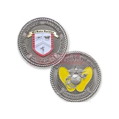 Top Quality military coin custom marine medals copy coins custom coin with personal design cheap custom coin