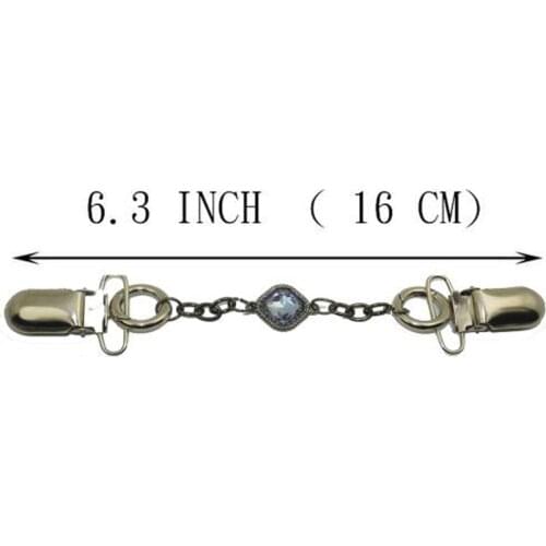 Infinity Sweater Clip Holder,Crystal Cardigan Clip Collar Clip Accessory Jewelry
