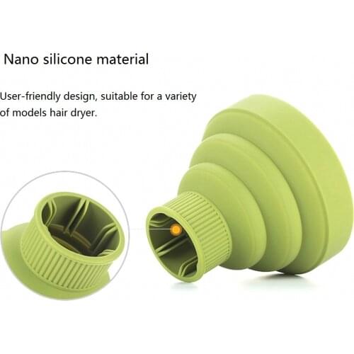 1 PCS Universal Portable Travel Folding Silicone Hair Dryer Blower Hood Diffuser Hairdresser Tool Telescopic Dryer Hood