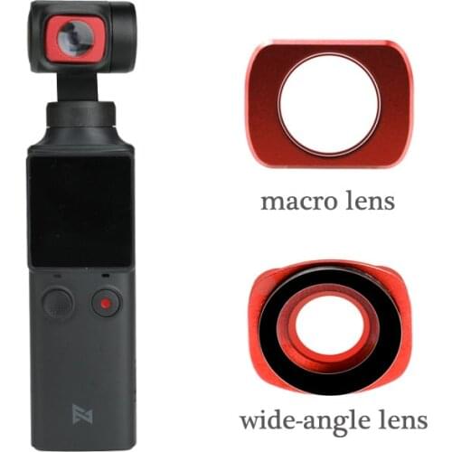 2-in-1 Wide Angle Macro Lens Camera Kit for FIMI PALM GIMBAL Vlog Shooting Pocket Lenses Handheld Gimbal Lens Filter Accessories