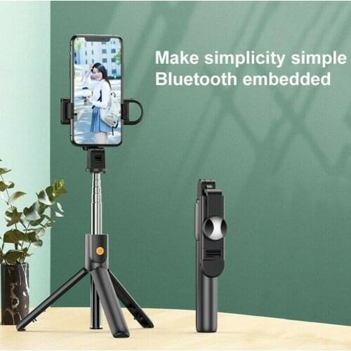 Wireless Bluetooth Selfie Stick 3 in 1 Extendable Handheld With Monopod Tripod Remote Mini Shutter R0U2