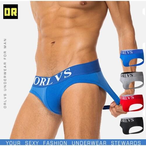 Brand Fashion hot elastic popular brand BS Underwear breathable cotton sexy gay spandex cueca hombr men underwear OR103