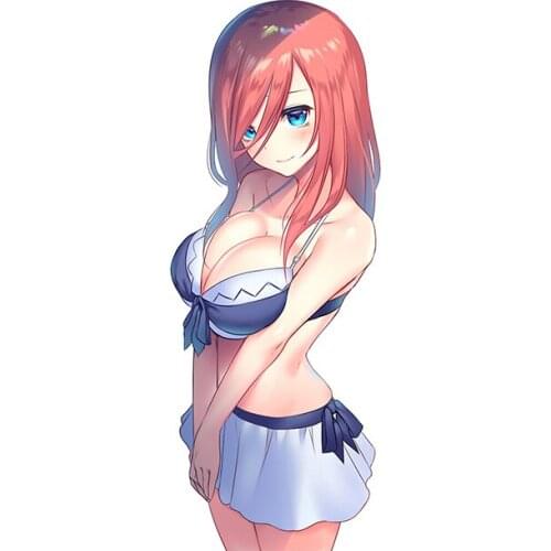 Fuzhen Boutique Decals Exterior Accessories Nakano Miku In Swimsuit Car Sticker Auto Decal JDM Personality Waterproof Decoration