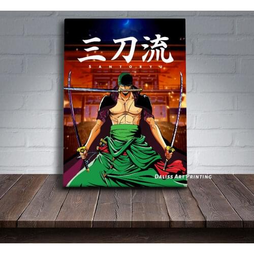 Canvas Anime Zoro Pictures Home Decoration Paintings Poster HD Prints Wall Art Modular Living Room Framed
