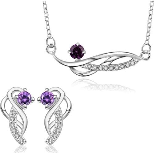 LKNSPCS698 jewelry silver platedjewelry set, fashion jewelry set Earring 501 Necklace 509 /djbamaia dutammaa