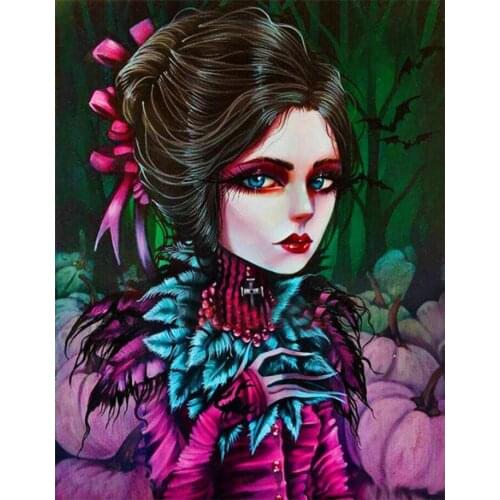 DIY Diamond Painting feather girl Full Drill Square Round Diamond Embroidery 5D Cross Stitch Mosaic Fairy Picture rhinestone